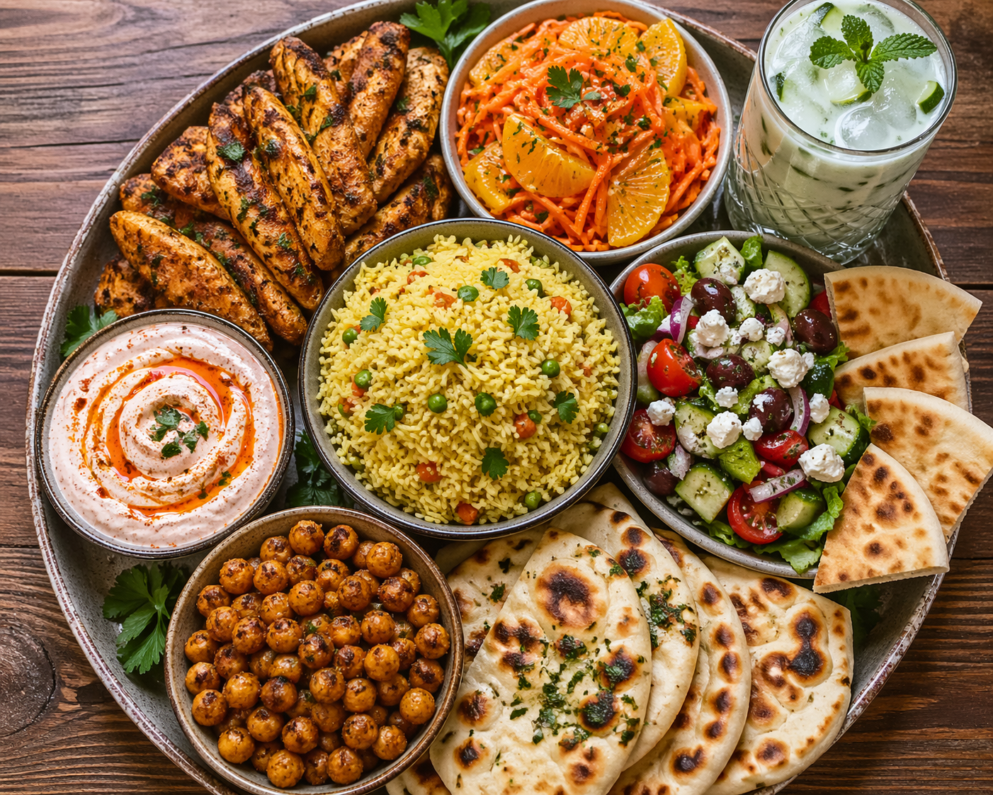 Knoffel Hoender Platter: