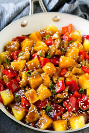 Pynappel Hoender Stir fry: